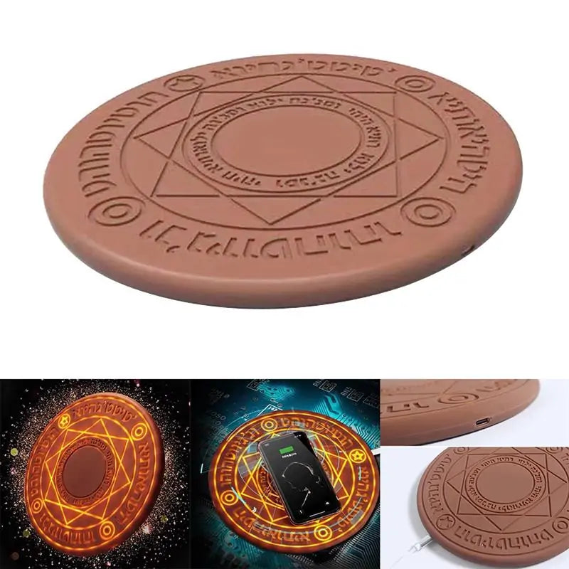 Precise Title: 10W Glowing Magic Array Wireless Charger - TorontoHobbyStore