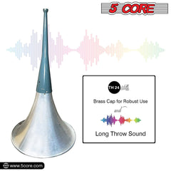 5Core PA Speaker Trumpet Reflex Horn Throat 24" Aluminum Body Support Most Compression Driver - TorontoHobbyStore