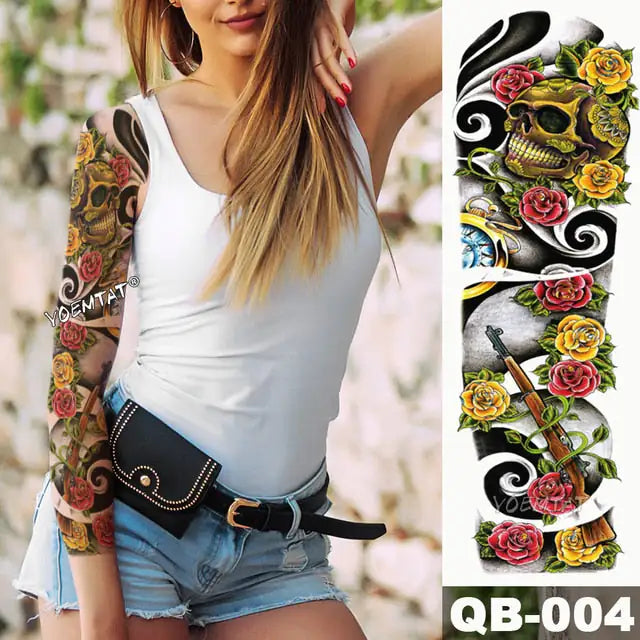 Colorful Cats and Geishas Tattoos - TorontoHobbyStore