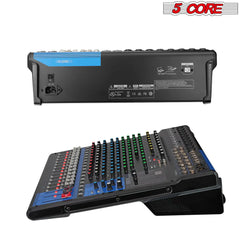 5Core Audio DJ Mixer 16 Channel Sound Board Console w 24 SPX Effect 48V Phantom Powe - TorontoHobbyStore