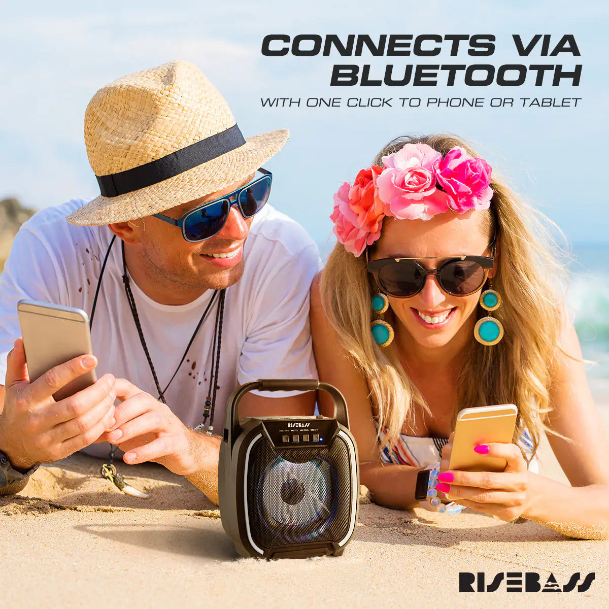 8" 600 watt Speaker - Portable Wireless Bluetooth Speaker with TWS Function - TorontoHobbyStore