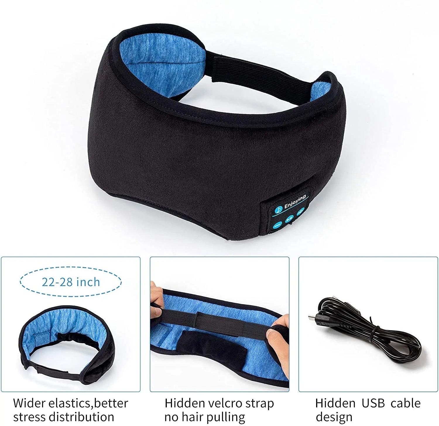 Sleep Headphones Bluetooth Eye Mask - TorontoHobbyStore