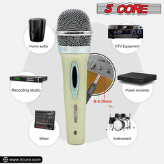 5Core XLR Microphone Dynamic Mic Karaoke Singing Studio Mics Handheld Microfono - TorontoHobbyStore