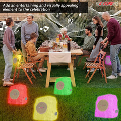 5Core Outdoor Wireless Speakers Bluetooth Rock Waterproof Linkable TWS Garden Speaker - TorontoHobbyStore