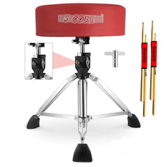 5Core Drum Throne Padded Adjustable Guitar Stool Drummer Seat for Adults & Kids - TorontoHobbyStore