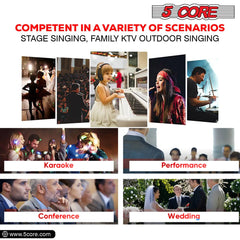 5Core XLR Microphone Dynamic Mic Karaoke Singing Studio Mics Handheld Microfono - TorontoHobbyStore