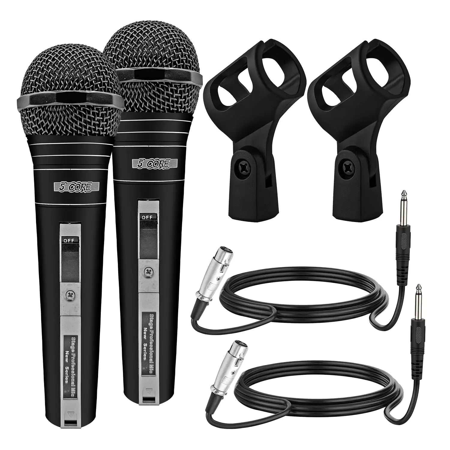 5Core XLR Microphone Dynamic Mic Karaoke Singing Studio Mics Handheld Microfono - TorontoHobbyStore