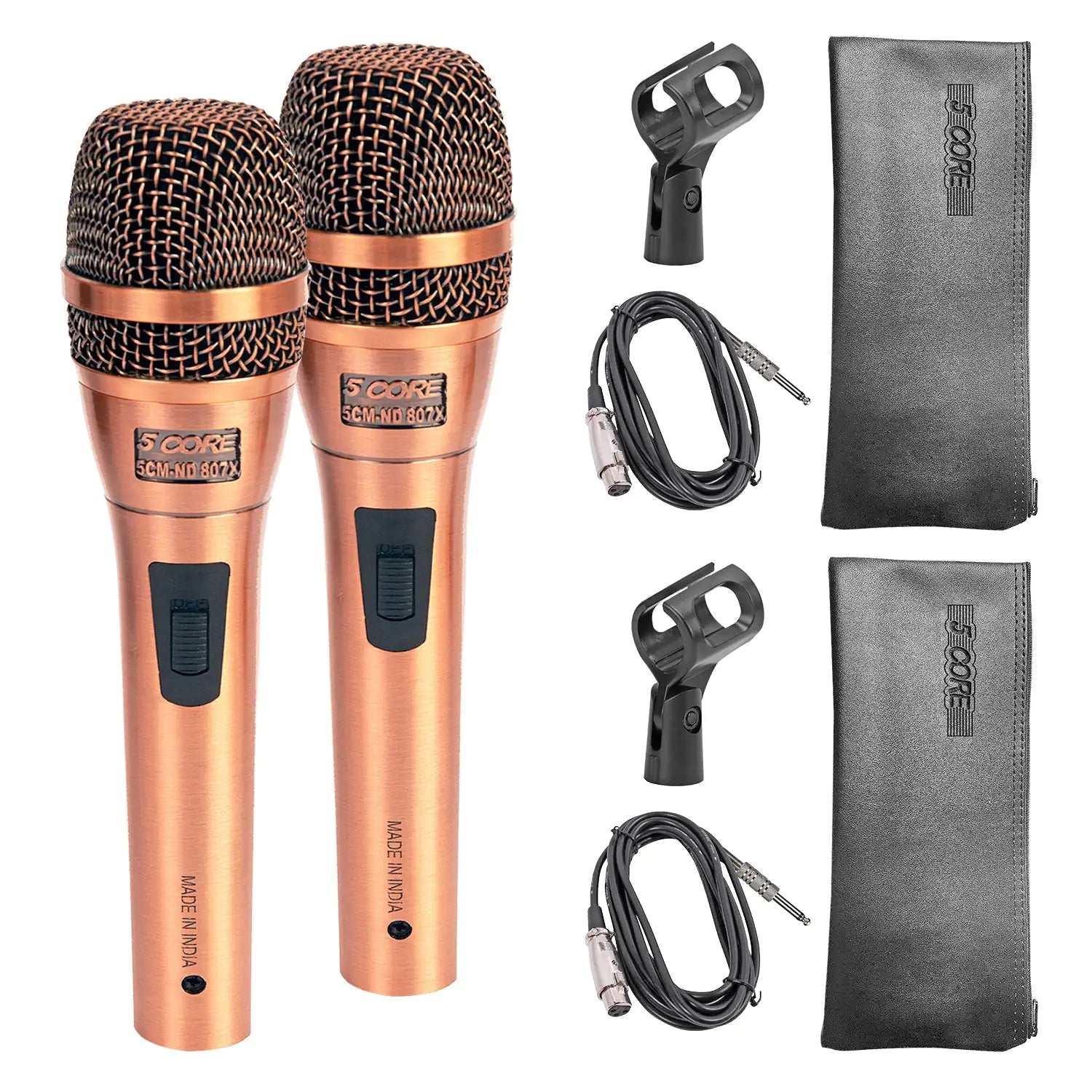 5Core XLR Microphone Dynamic Mic Karaoke Singing Studio Microfono Handheld Mics - TorontoHobbyStore