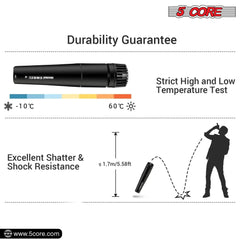 5Core XLR Microphone Dynamic Mic Karaoke Singing Studio Microfono Handheld Mics - TorontoHobbyStore