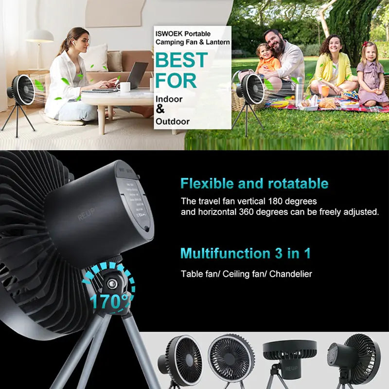 Portable Camping Fan - TorontoHobbyStore