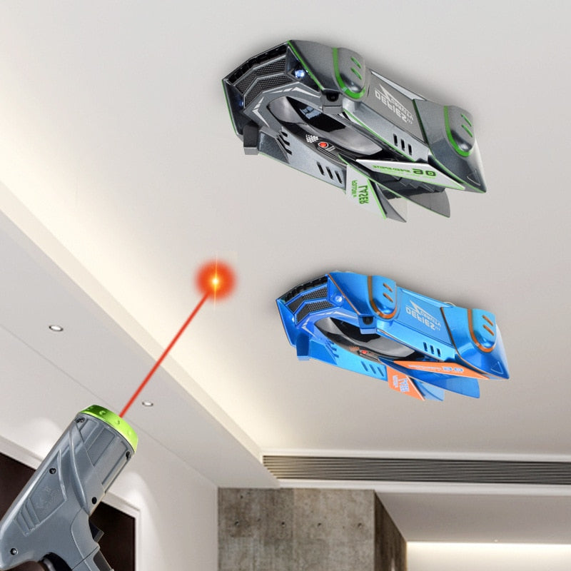 RC Car Stunt Infrared Laser Tracking Wall Ceiling Climbing Follow Light Drift 360 Rotating Electric Anti Gravity Car Toys - TorontoHobbyStore