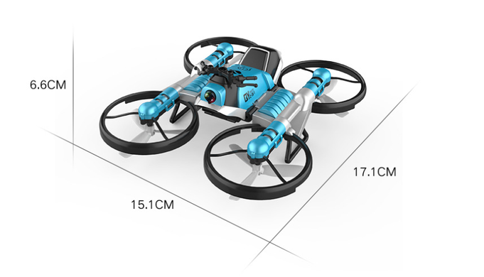 2-in-1 Motorcycle Folding RC Drone - TorontoHobbyStore