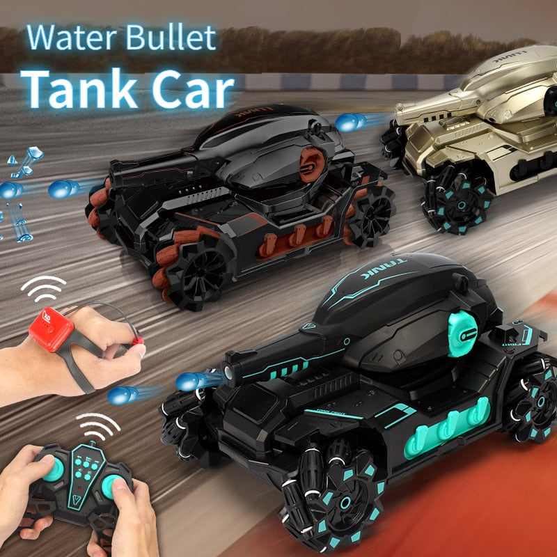 RC Car Big Size 4WD Tank RC Toy Water Bomb Shooting Competitive Gesture Controlled Tank Remote Control Drift Car Adult Kids Toys - TorontoHobbyStore