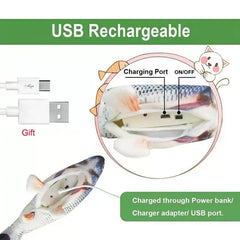 Cats USB Charger Interactive Toy Fish - TorontoHobbyStore