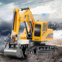 2.4Ghz 6 Channel 1:24 RC Excavator toy RC Engineering Car Alloy and plastic Excavator RTR For kids Christmas gift - TorontoHobbyStore
