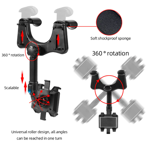 360° Rotatable Smart Phone Car Holder - TorontoHobbyStore