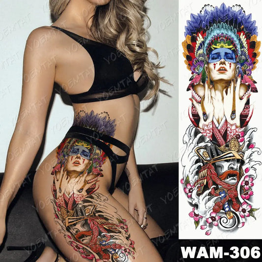 Colorful Cats and Geishas Tattoos - TorontoHobbyStore