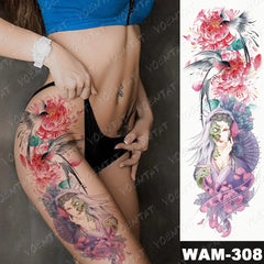 Colorful Cats and Geishas Tattoos - TorontoHobbyStore