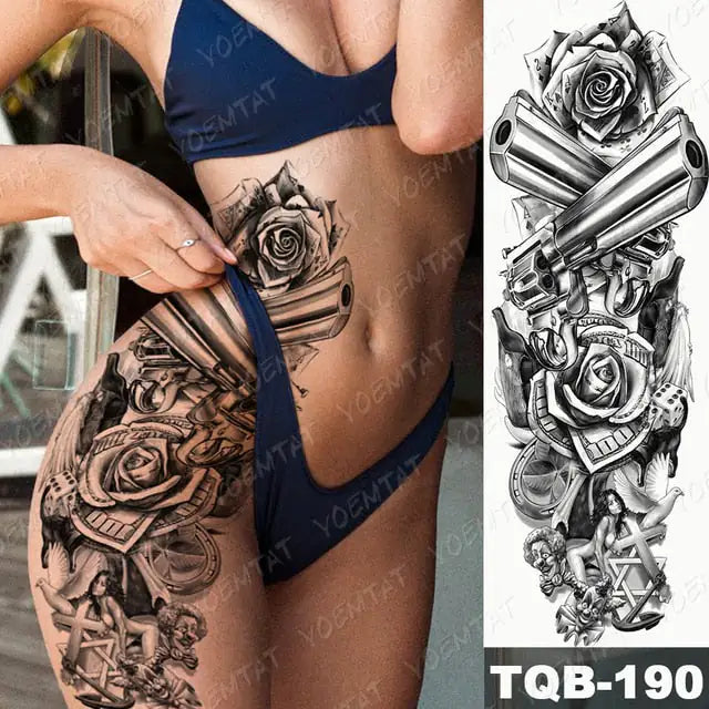 Colorful Cats and Geishas Tattoos - TorontoHobbyStore