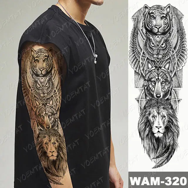Colorful Cats and Geishas Tattoos - TorontoHobbyStore
