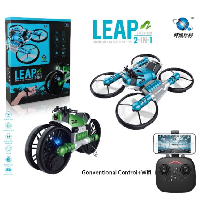 Two-in-one RC drone and motorcycle - TorontoHobbyStore