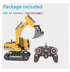 2.4Ghz 6 Channel 1:24 RC Excavator toy RC Engineering Car Alloy and plastic Excavator RTR For kids Christmas gift - TorontoHobbyStore