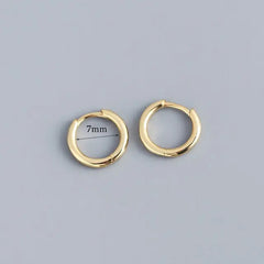 Stainless Steel Minimalist Hoop Earrings