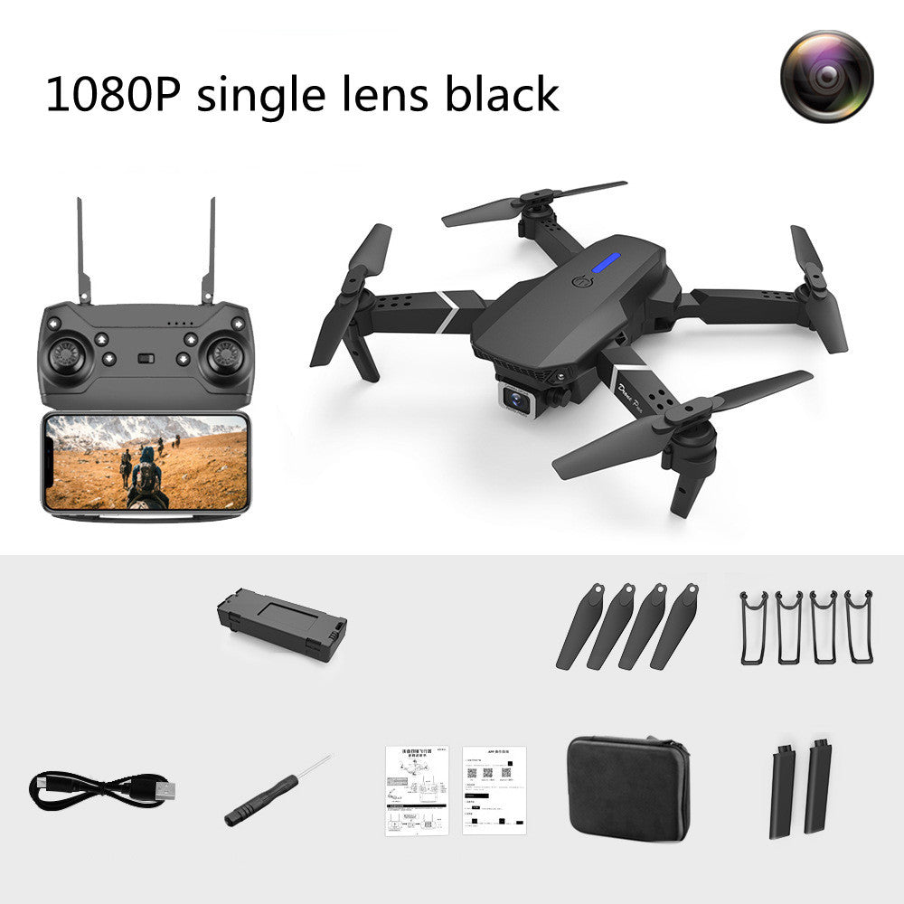 Dual-Lens Folding Drone Fixed-Height Four-Axis Aerial Photography Remote Control