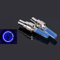 1/2Pcs Neon Lights Tire Wheel Valve Cap Light LED