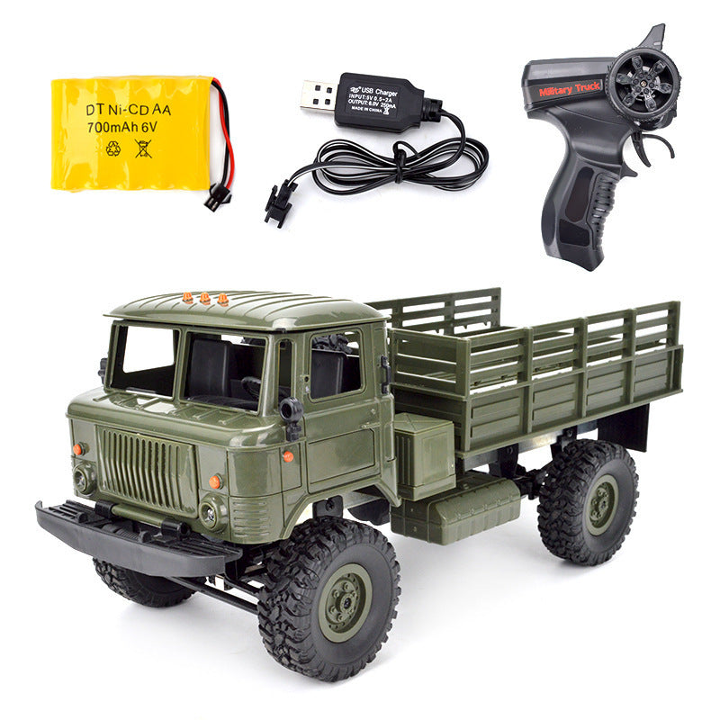 Truck child remote control RC four wheel drive off-road climbing   military electric model toy car naughty dragon