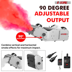 5Core Fog Machine 2500W Smoke Machine 6500CFM Low Lying Portable Fogger Maquina De Humo Para Fiestas