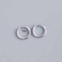 Stainless Steel Minimalist Hoop Earrings