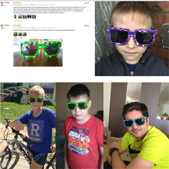 Cartoon Mosaic Cosplay Sunglasses