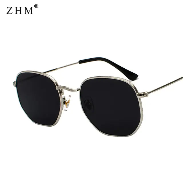 Luxury Sunglasses Classic Square Metal Frame