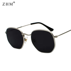 Luxury Sunglasses Classic Square Metal Frame