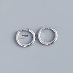 Stainless Steel Minimalist Hoop Earrings