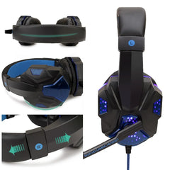 LED Light Wired Gamer Headset