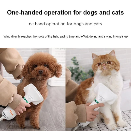 Precise Title: 2-in-1 Portable Pet Grooming Dryer and Comb - TorontoHobbyStore