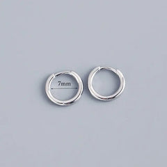 Stainless Steel Minimalist Hoop Earrings