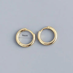 Stainless Steel Minimalist Hoop Earrings