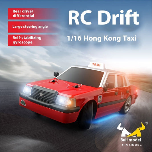 Full Scale RC Drift Remote Control Car Taxi Toy