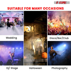 5Core Fog Machine 2500W Smoke Machine 6500CFM Low Lying Portable Fogger Maquina De Humo Para Fiestas