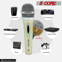 5Core XLR Microphone Dynamic Mic Karaoke Singing Studio Mics Handheld Microfono