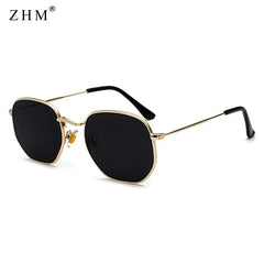 Luxury Sunglasses Classic Square Metal Frame