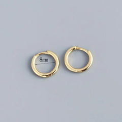 Stainless Steel Minimalist Hoop Earrings