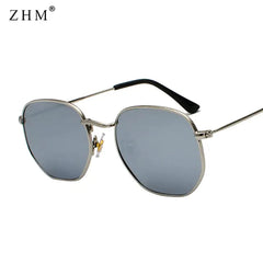 Luxury Sunglasses Classic Square Metal Frame