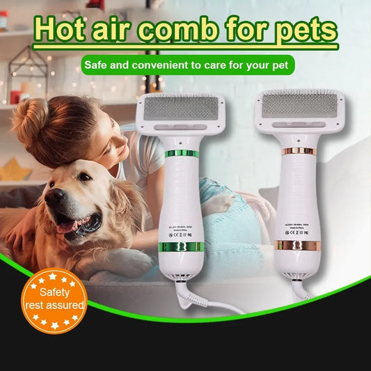 Precise Title: 2-in-1 Portable Pet Grooming Dryer and Comb - TorontoHobbyStore