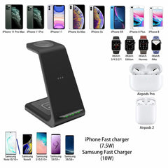 3 in 1 Induction Wireless Charger Holder For iPhone