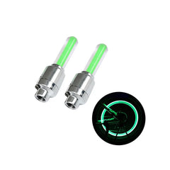 1/2Pcs Neon Lights Tire Wheel Valve Cap Light LED