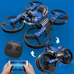 2-in-1 Motorcycle Folding RC Drone